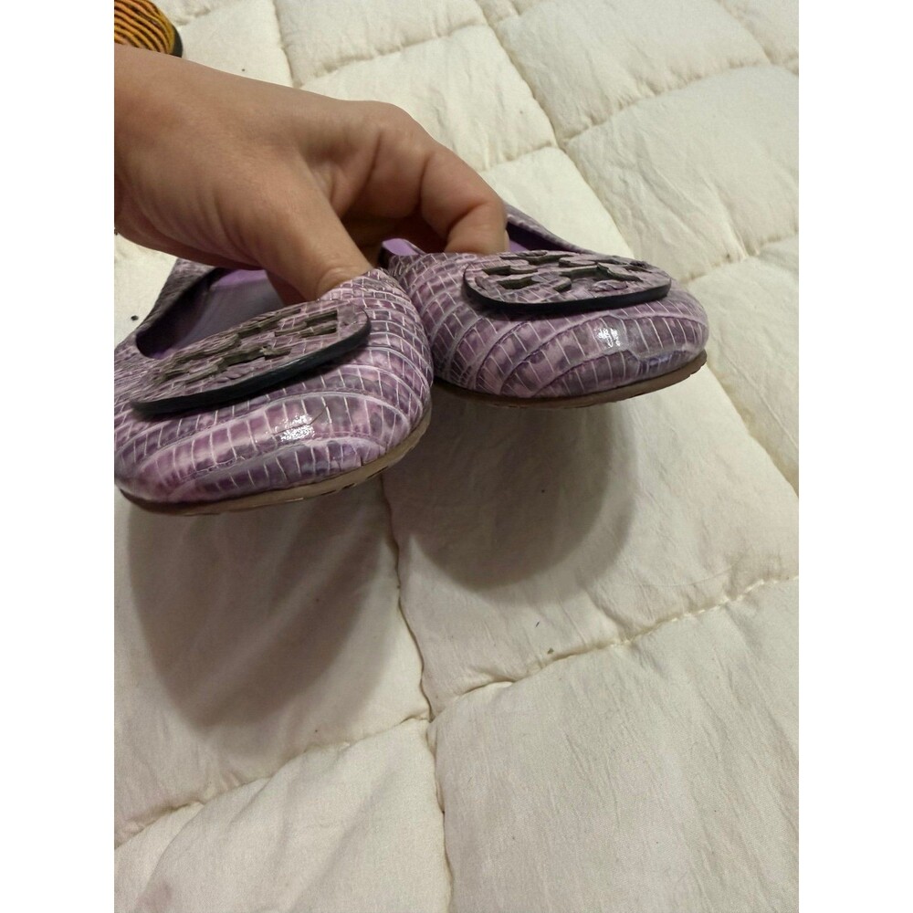 Tory Burch Snake Print Leather 7.5 - Picture 6 of 7